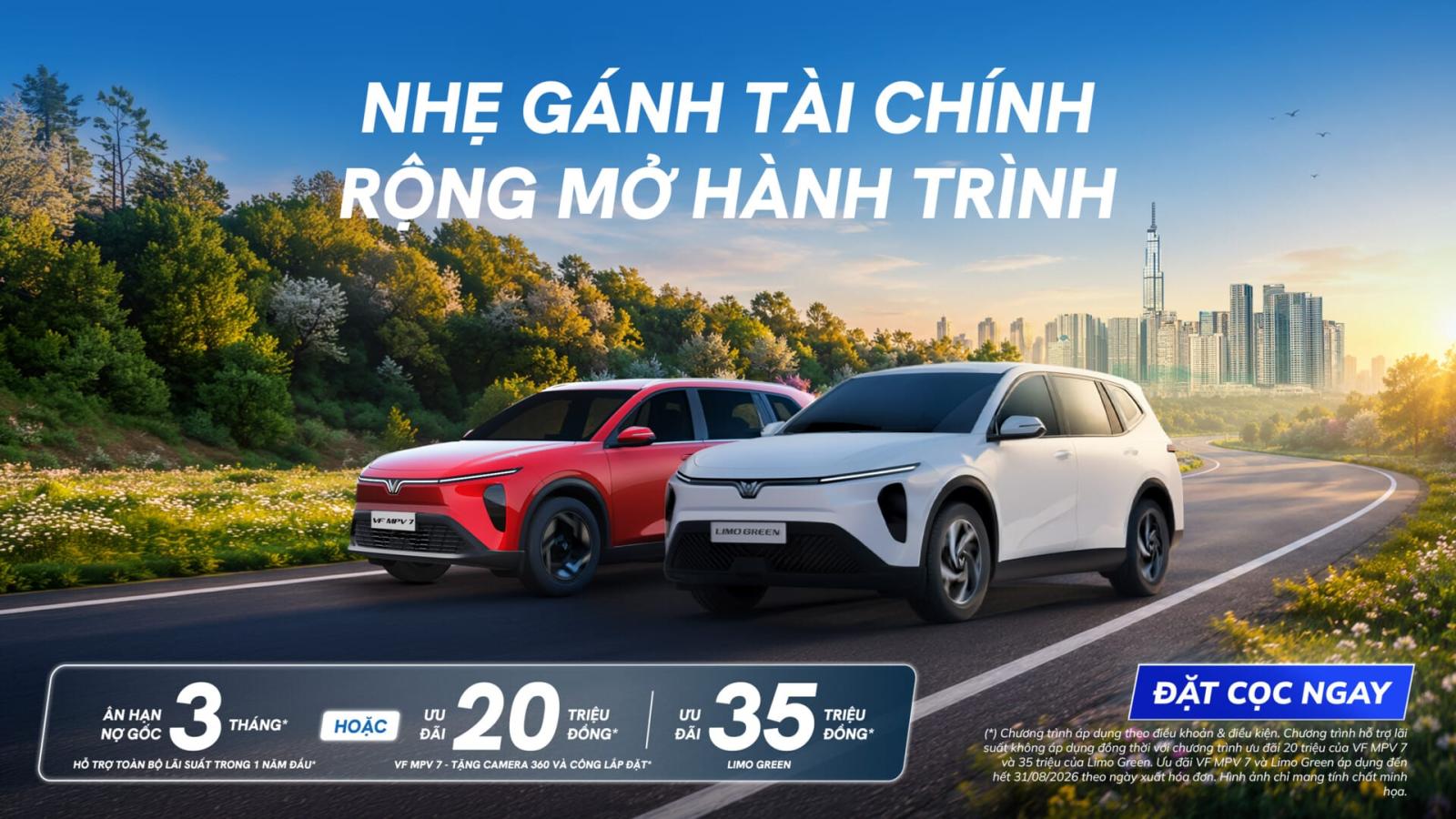Ưu đãi tháng 08/2026 (Limo Green & MPV 7)